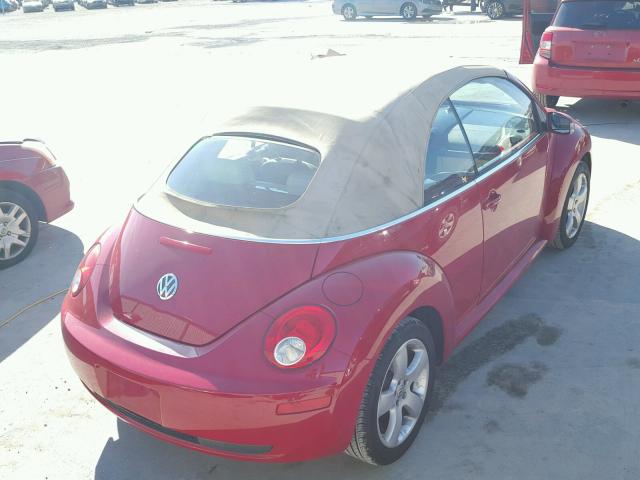 3VWSF31Y66M316373 - 2006 VOLKSWAGEN NEW BEETLE 红色 照片 4