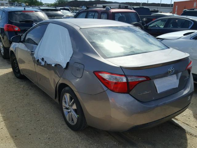 5YFBPRHE5EP091479 - 2014 TOYOTA COROLLA EC 灰色 照片 3
