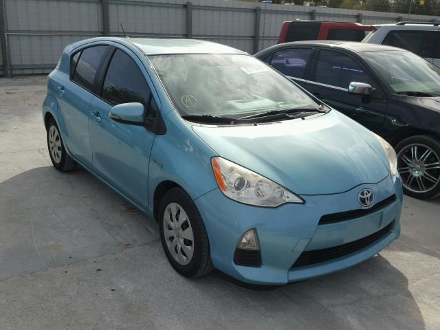 JTDKDTB3XC1021958 - 2012 TOYOTA PRIUS C BLUE photo 1