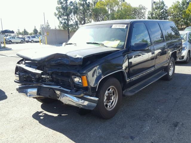 1GNGC26R1XJ511722 - 1999 CHEVROLET SUBURBAN C BLACK photo 2