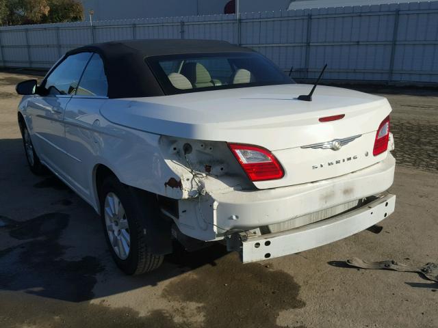 1C3LC45K68N147366 - 2008 CHRYSLER SEBRING WHITE photo 3