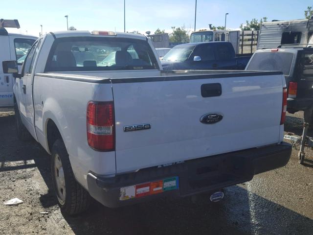 1FTRF12267KD63279 - 2007 FORD F150 WHITE photo 3