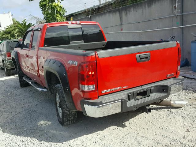 1GTHK29687E538717 - 2007 GMC SIERRA K25 RED photo 3