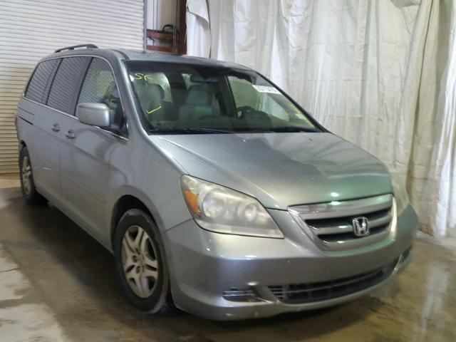 5FNRL38775B082657 - 2005 HONDA ODYSSEY EX GRAY photo 1