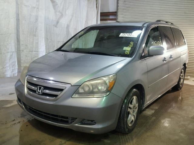 5FNRL38775B082657 - 2005 HONDA ODYSSEY EX GRAY photo 2