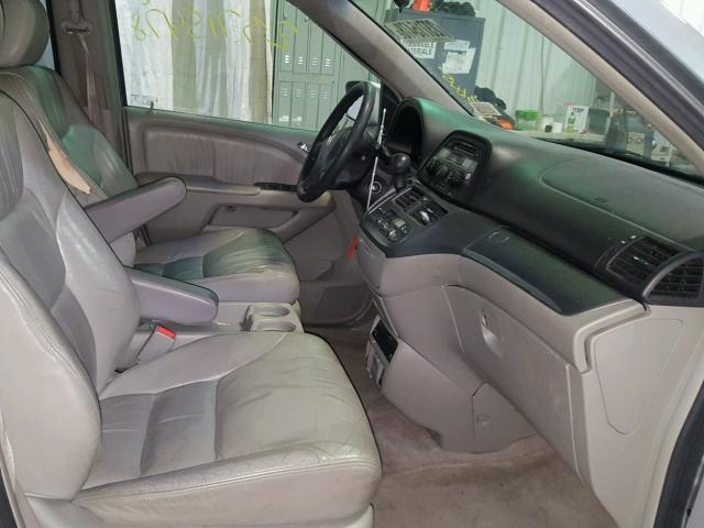 5FNRL38775B082657 - 2005 HONDA ODYSSEY EX GRAY photo 5