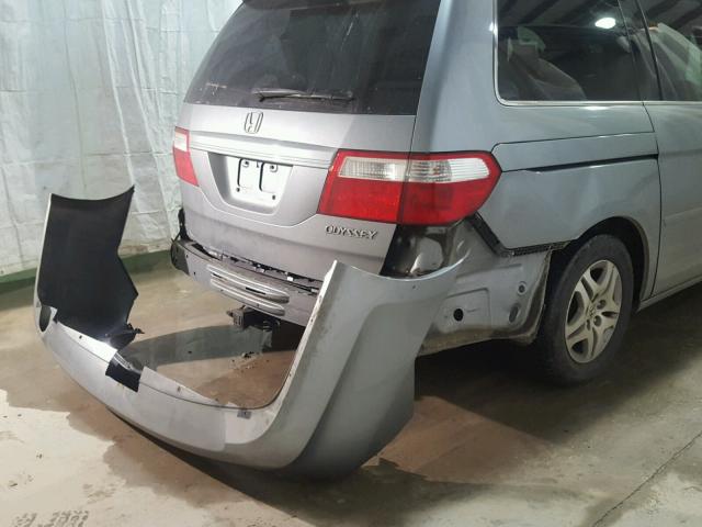 5FNRL38775B082657 - 2005 HONDA ODYSSEY EX GRAY photo 9