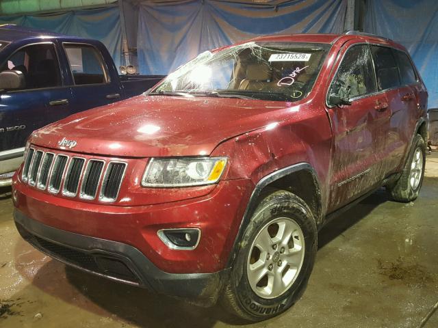 1C4RJFAG0EC265994 - 2014 JEEP GRAND CHER RED photo 2