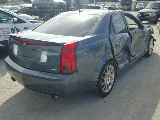 1G6DP577760166587 - 2006 CADILLAC CTS HI FEA BLUE photo 4