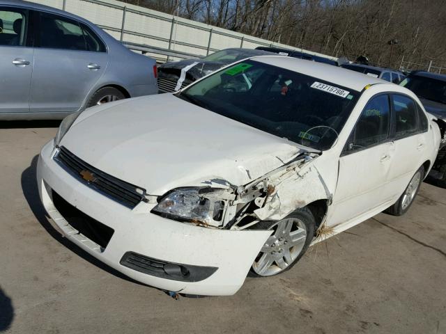 2G1WC57M591163776 - 2009 CHEVROLET IMPALA 2LT WHITE photo 2