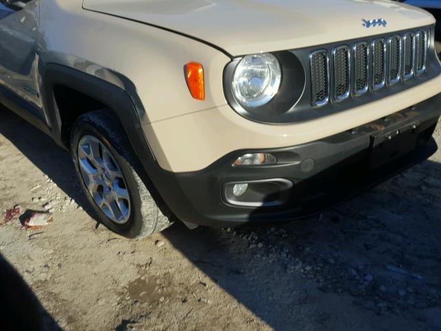 ZACCJBBT0FPB73547 - 2015 JEEP RENEGADE L TAN photo 9