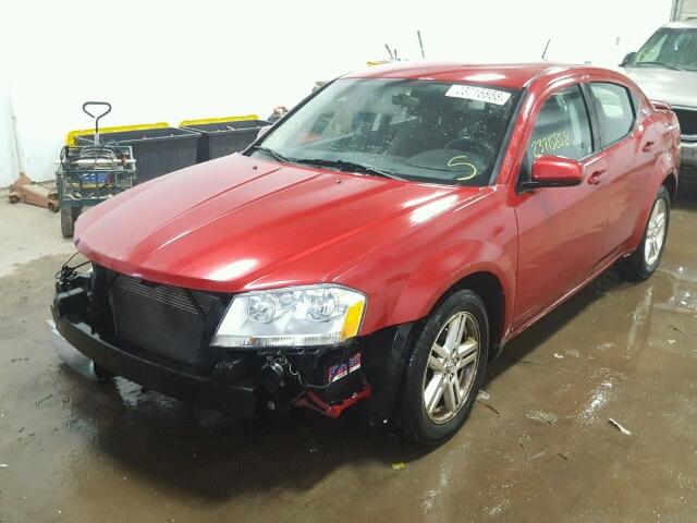 1B3CC5FBXAN109985 - 2010 DODGE AVENGER R/ RED photo 2