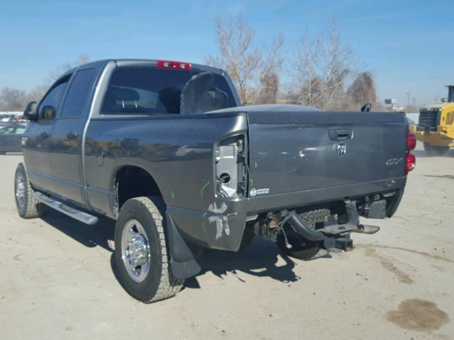 3D7KS28D48G154245 - 2008 DODGE RAM 2500 S GRAY photo 3