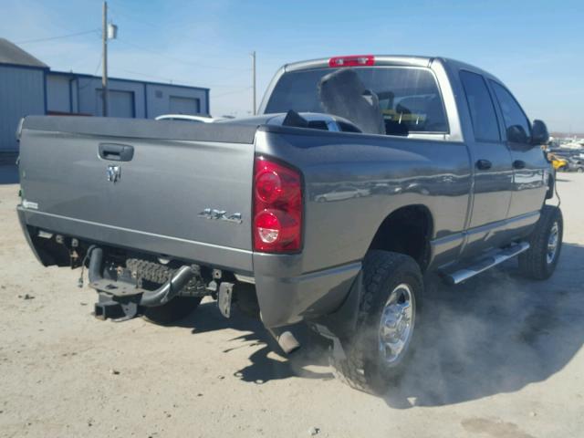 3D7KS28D48G154245 - 2008 DODGE RAM 2500 S GRAY photo 4