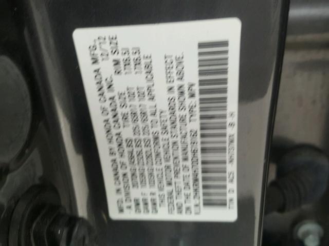 2HKRM4H70DH619162 - 2013 HONDA CR-V EXL GRAY photo 10