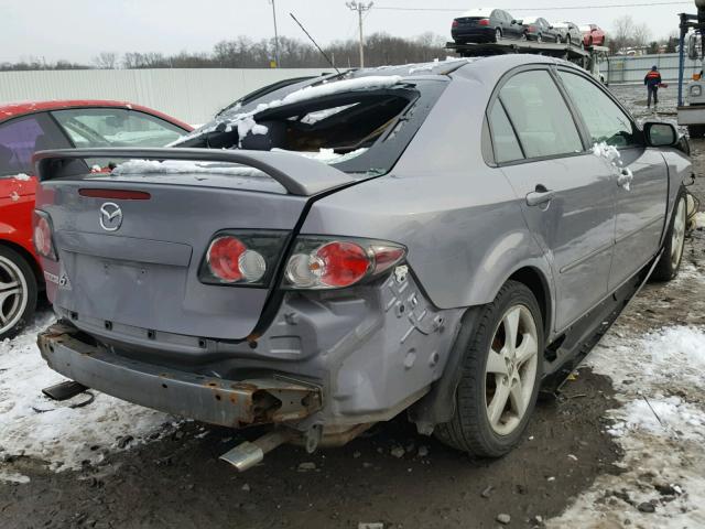 1YVHP84C165M55799 - 2006 MAZDA 6 I GRAY photo 4