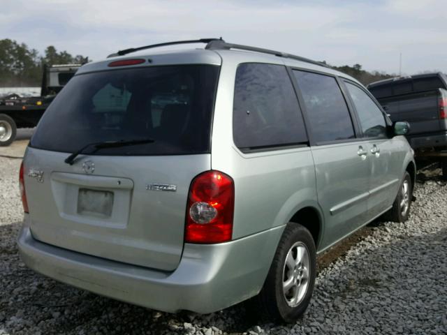 JM3LW28A320313851 - 2002 MAZDA MPV WAGON GREEN photo 4