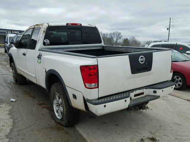 1N6AA06C38N302574 - 2008 NISSAN TITAN XE WHITE photo 3