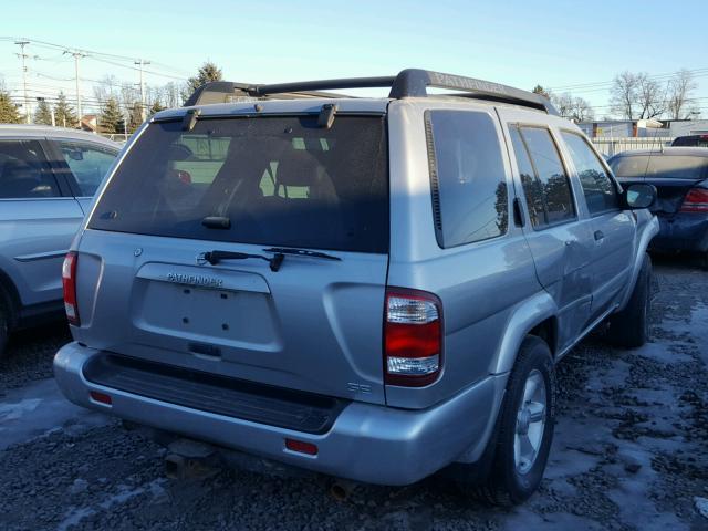 JN8DR09Y44W902058 - 2004 NISSAN PATHFINDER SILVER photo 4