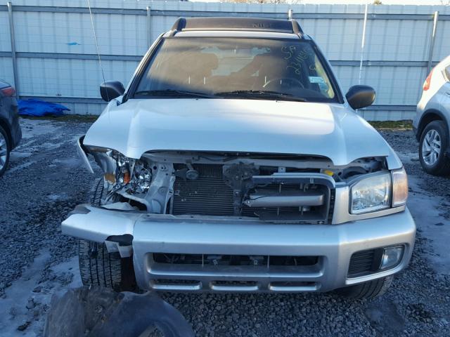 JN8DR09Y44W902058 - 2004 NISSAN PATHFINDER SILVER photo 9