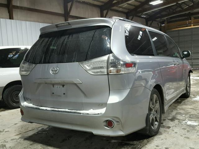 5TDXK3DC9BS162465 - 2011 TOYOTA SIENNA SPO GRAY photo 4