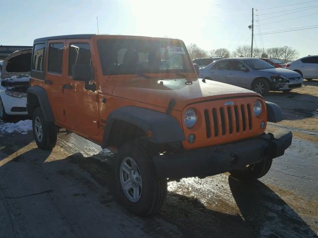 1C4BJWDG1CL149312 - 2012 JEEP WRANGLER U ORANGE photo 1