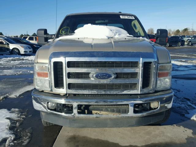 1FTSW21R09EA68332 - 2009 FORD F250 SUPER GOLD photo 9