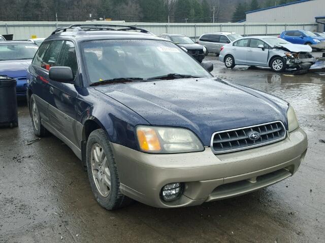 4S3BH675047641877 - 2004 SUBARU LEGACY OUT BLUE photo 1