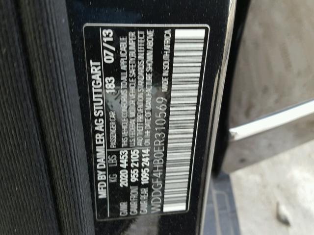 WDDGF4HB0ER310569 - 2014 MERCEDES-BENZ C 250 CHARCOAL photo 10