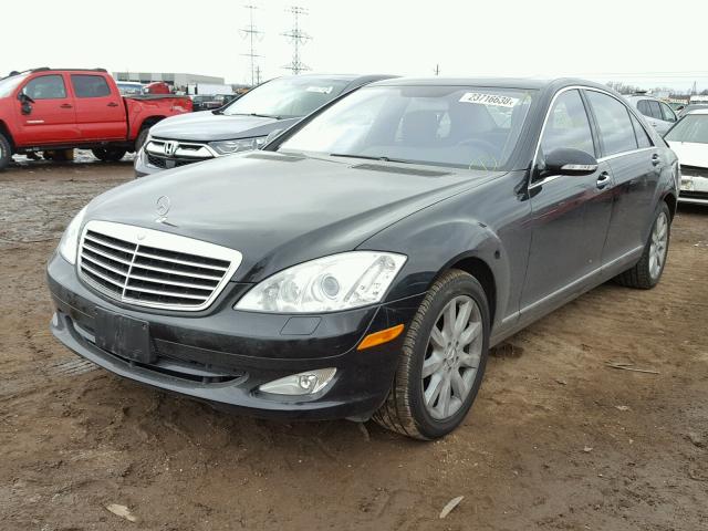 WDDNG86X87A145558 - 2007 MERCEDES-BENZ S 550 4MAT BLACK photo 2