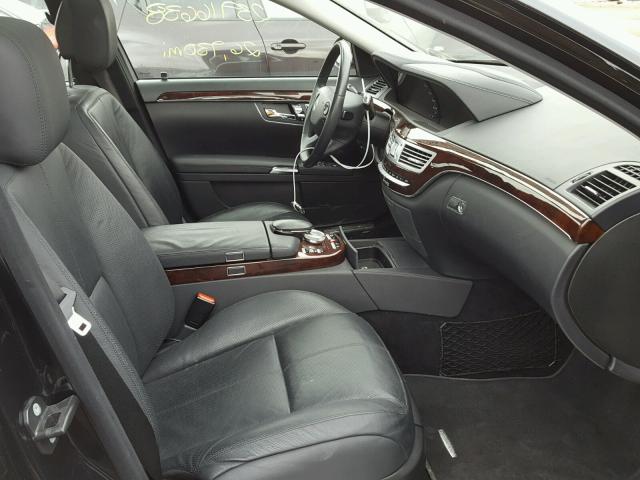 WDDNG86X87A145558 - 2007 MERCEDES-BENZ S 550 4MAT BLACK photo 5