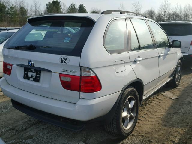 WBAFB33581LH07022 - 2001 BMW X5 4.4I WHITE photo 4