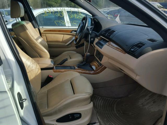 WBAFB33581LH07022 - 2001 BMW X5 4.4I WHITE photo 5
