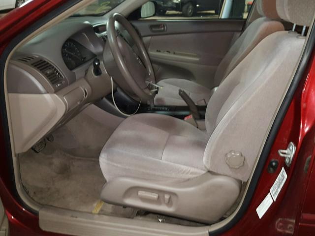 4T1BE32K23U147911 - 2003 TOYOTA CAMRY LE MAROON photo 5