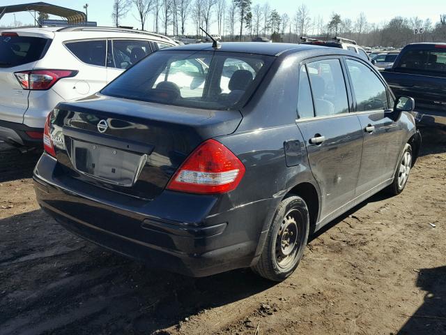 3N1CC11E99L437325 - 2009 NISSAN VERSA S BLACK photo 4