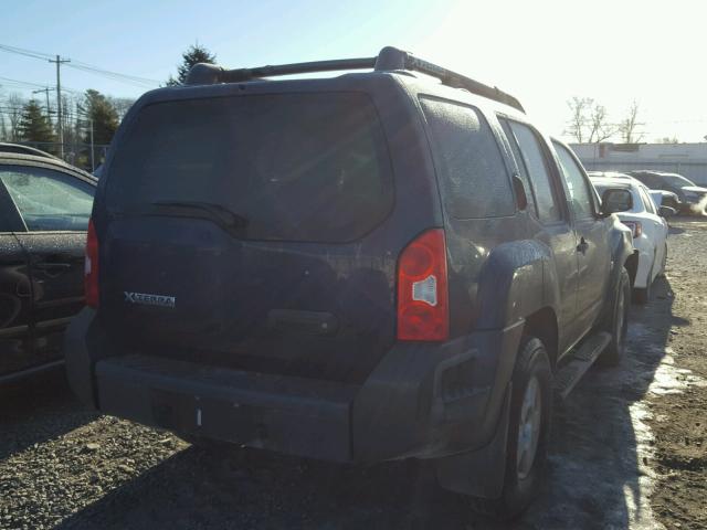 5N1AN08W08C526665 - 2008 NISSAN XTERRA OFF BLUE photo 4