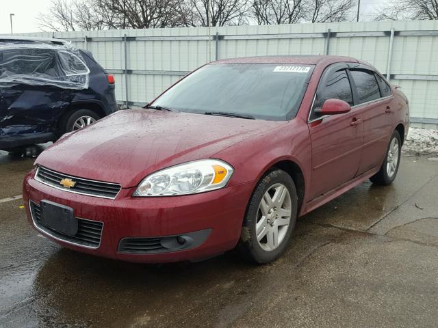 2G1WB5EK6B1258521 - 2011 CHEVROLET IMPALA LT RED photo 2