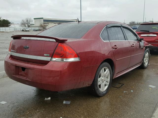 2G1WB5EK6B1258521 - 2011 CHEVROLET IMPALA LT RED photo 4