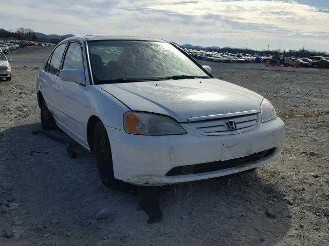 2HGES26702H613588 - 2002 HONDA CIVIC EX თეთრი ფოტო 1