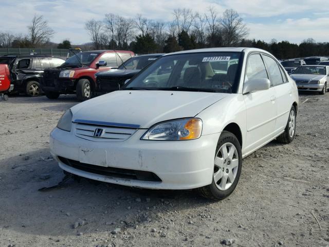 2HGES26702H613588 - 2002 HONDA CIVIC EX თეთრი ფოტო 2