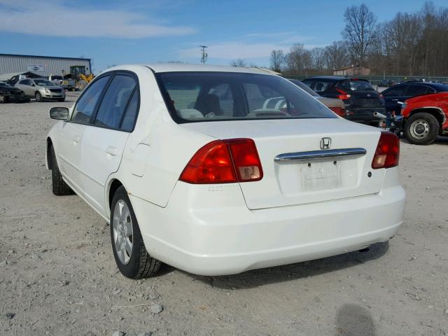 2HGES26702H613588 - 2002 HONDA CIVIC EX თეთრი ფოტო 3