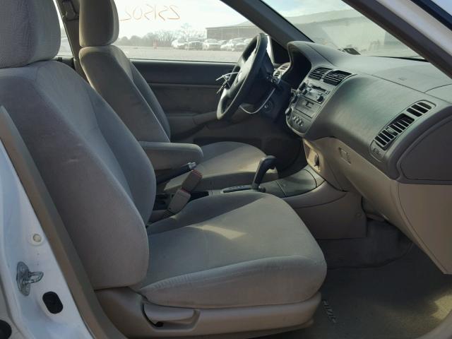 2HGES26702H613588 - 2002 HONDA CIVIC EX თეთრი ფოტო 5