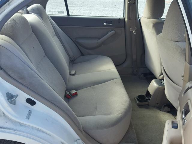 2HGES26702H613588 - 2002 HONDA CIVIC EX თეთრი ფოტო 6