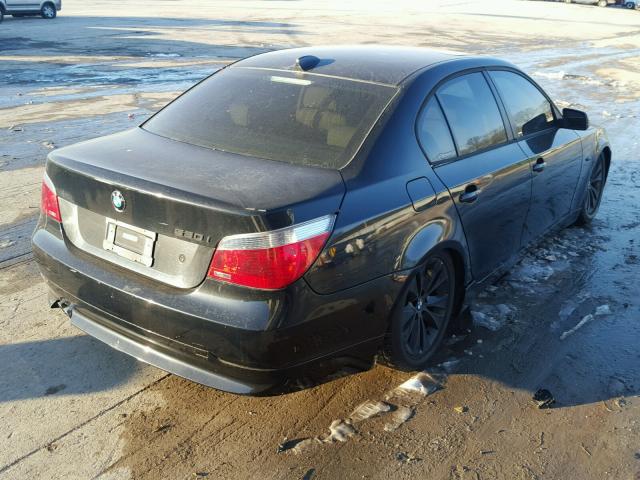 WBANE73546B996307 - 2006 BMW 530 I BLACK photo 4