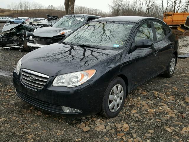 KMHDU46D98U347902 - 2008 HYUNDAI ELANTRA GL BLACK photo 2