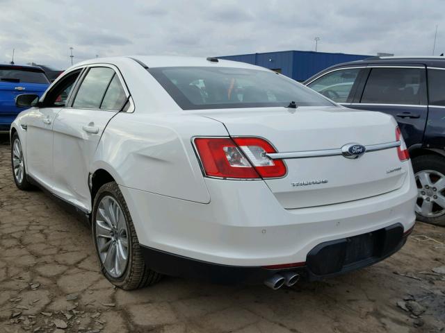 1FAHP2FW7BG116639 - 2011 FORD TAURUS LIM WHITE photo 3