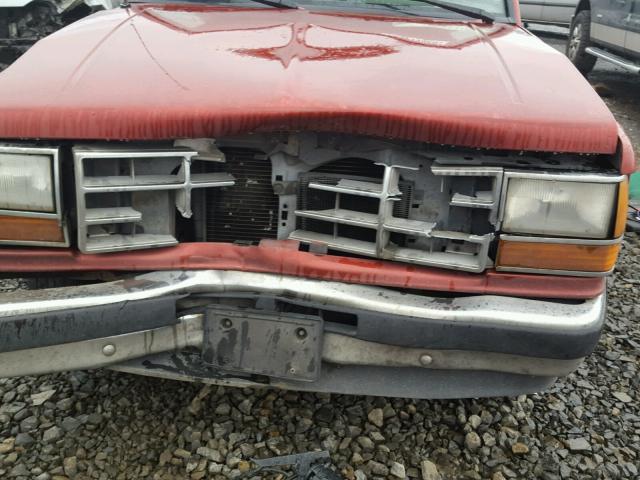 1FTCR10X1NUD21860 - 1992 FORD RANGER RED photo 9