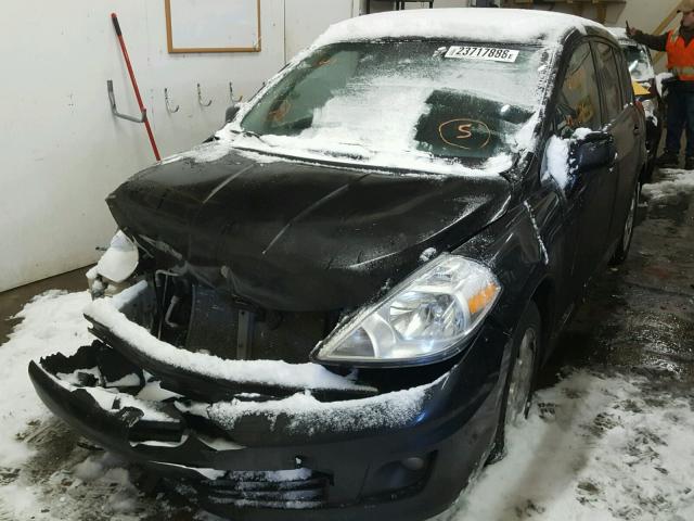 3N1BC1CP7BL487883 - 2011 NISSAN VERSA S BLACK photo 2