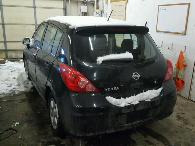 3N1BC1CP7BL487883 - 2011 NISSAN VERSA S BLACK photo 3