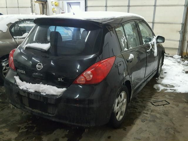 3N1BC1CP7BL487883 - 2011 NISSAN VERSA S BLACK photo 4